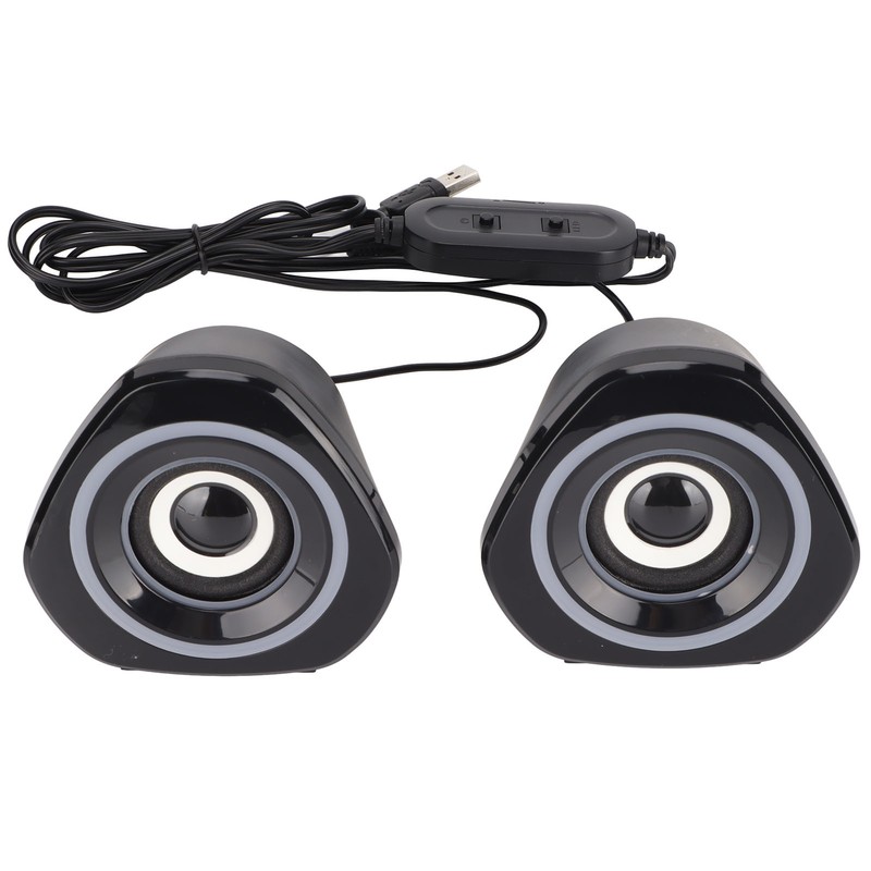 Desktop Speaker USB Powered Heavy Subwoofer Desktop Mini LED Speaker
