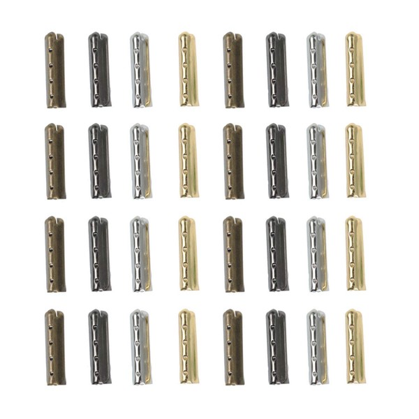 80 Pcs Shoelace Tip , Smooth Replacement Metal Ends Aglet