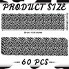 Kosiz 60 Pcs Composition Bulletin Board Borders Black and White