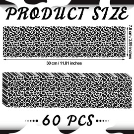 Kosiz 60 Pcs Composition Bulletin Board Borders Black and White Composition Straight Border Trims for Classroom Home School Blackboard Office Wall Decoration