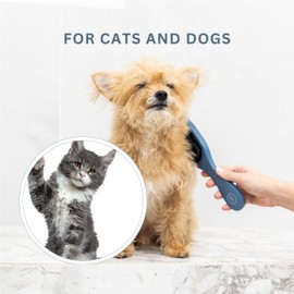 Clean Coats Dog Brush - Smooth & Shine Gentle Dog and Cat Brush, Vegan Boar Bristles for Short Hair Coats