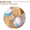 folkulture 1 Pair Short Silicone Oven Mitts, High Heat Resistant