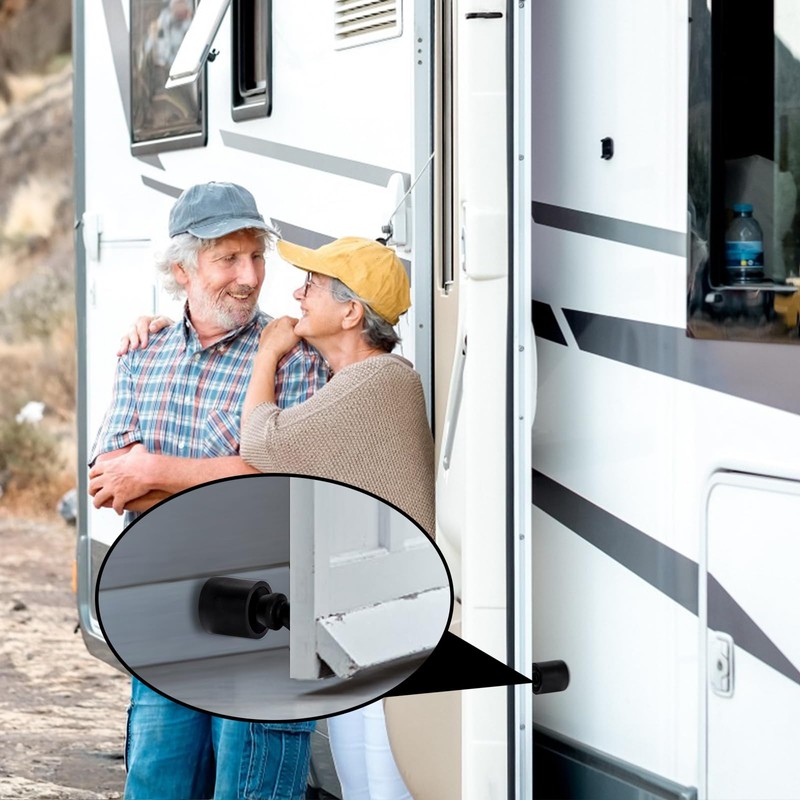 Covzoe 4 Pack Trailer Door Holder Kit, Rubber Low Profile