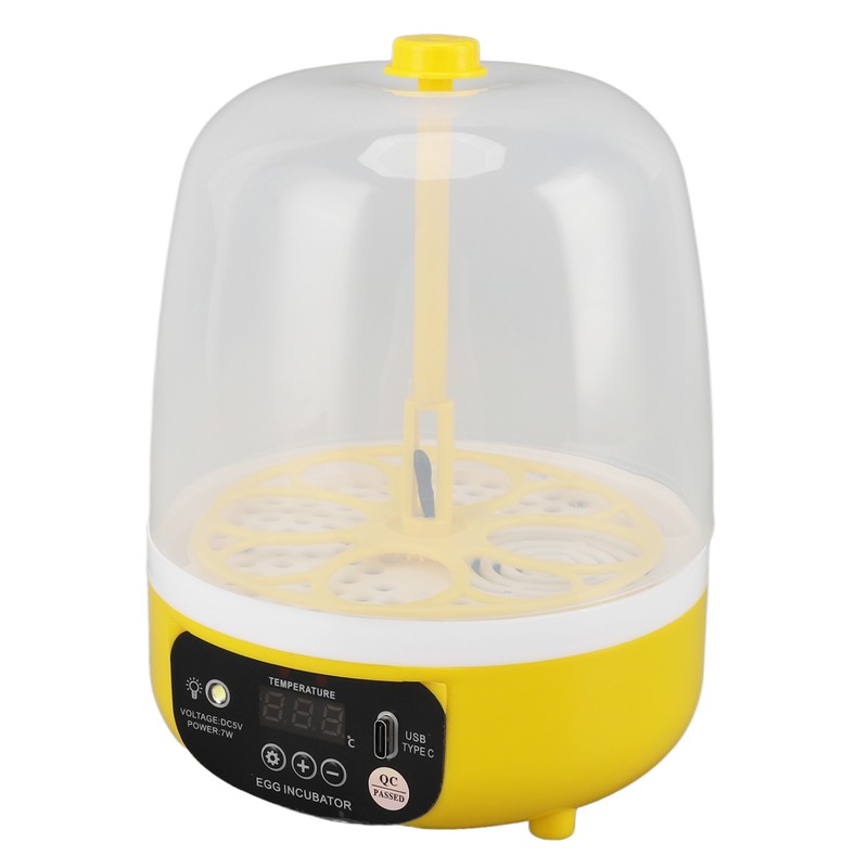 4 Eggs Incubator Temperature Humidity Control Visual Low Noise Energy