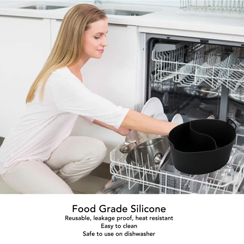 Slow Cooker Liner Food Grade Silicone Leakage Proof Reusable Heat