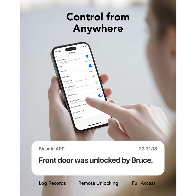 Smart Lock Fingerprint Door Lock, Smart Door Lock for Home
