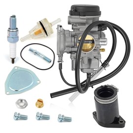 MOTO1988 Carburetor Carb & Intake Manifold Boot For Yamaha Big Bear 400 2000 2001 2002 2003 2004 2005 2006 Carb