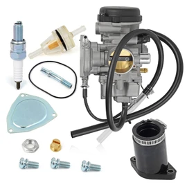 MOTO1988 Carburetor Carb & Intake Manifold Boot For Yamaha Big Bear 400 2000 2001 2002 2003 2004 2005 2006 Carb