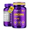 Crcuma con Pimienta Negra 1569 mg por Porcin  Suplemento Alimenticio Vegano, Sin OGM y Sin Gluten  60 Cpsulas  Ingredientes Naturales  Frmula Diaria  