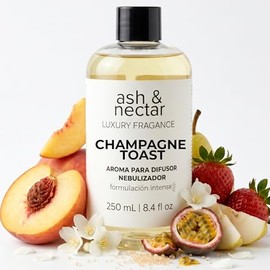 Esencia ambiental aroma Champagne Toast para difusores profesionales y aromaterapia de alta concentración, 250 ml, aroma inspirado en diseñadores perf