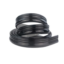 Self-Adhesive Flexible Trim Molding for Backsplash Tile Edge, Wall Trim for Corner Ceiling Floor Baseboard Countertop Frame Decor 98inch(black)