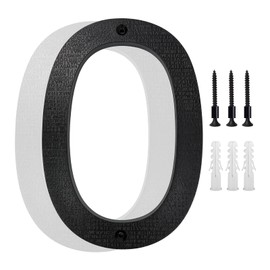 GLINTYU Numeros para Casa Exterior Grande, Altura 20 cm, Material ABS Engrosado de 8,3 mm, Negro Mate, Fácil de Instalar y Resistente, Adecuado para Uso Residencial, de Oficina, Piso y Calle (3)