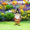 Dwarf Old Man Statue Black Hat Fireman Resin Sculptures Old