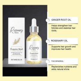 Aceite Esencial Romero For El Cuidado Del Cabello, Paquete .
