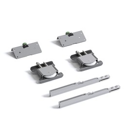 DecorAndDecor Sliding Wardrobe Door Track Gear Kit with Soft Close (Additional Gear Pack for 1 Door)