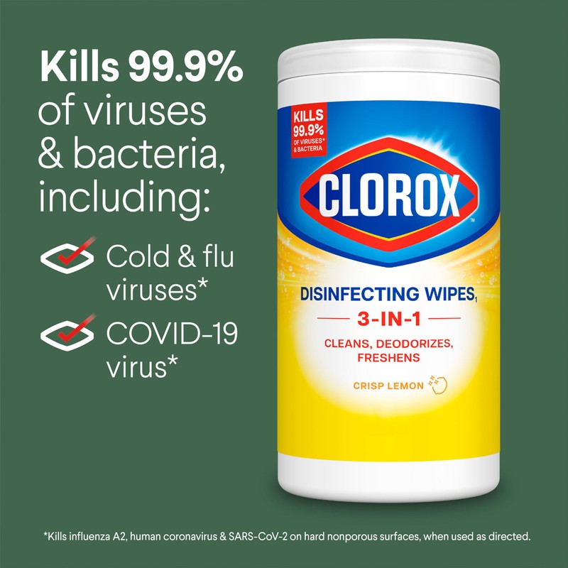 Clorox Disinfecting Cleaning Wipes for Spring Cleaning & Allergy Season,