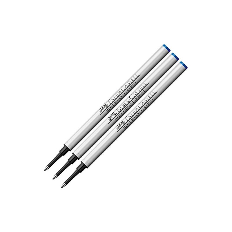Faber-Castell 148712 - Refill Rollerball Pen Basic (Pack of 3,