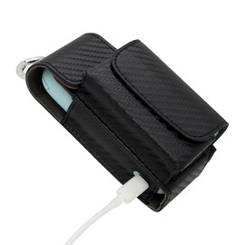 CaseGuider Iluma i-Case, Carbon Pattern, Ilma I Case, Carabiner, Portable, 360° Full Protection, Simple Case, Protective Cover, Hit Stick Storage, Compatible with Older Ilma Models (Black)