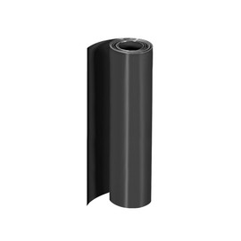 sourcing map PVC Heat Shrink Tubing 200 mm Flat Wrap Double Layer 18650 2 m Black