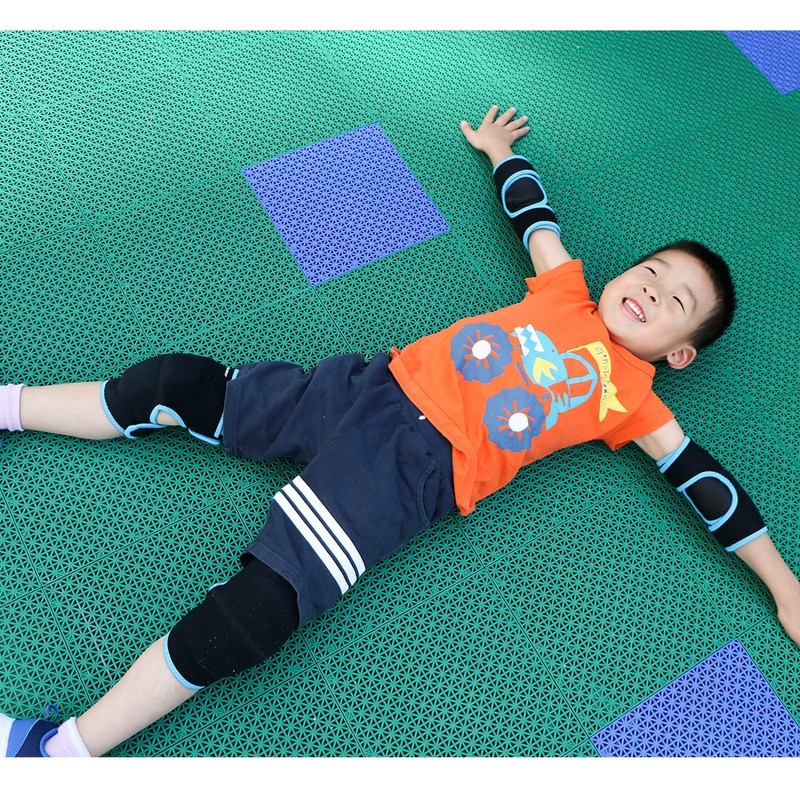 Children Protective Gear Set Soft Adjustable Kid Elbow Pads Knee