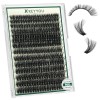 Kiyoulash 키요울래쉬 클러스터 3D 이펙트 속눈썹 280pcs 80D Curl 9-18MIX