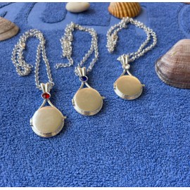 Just Add Water Pendant - H2O Mermaid Necklace - Best Gift, promedio, Alloy Metal, Cameo (White)