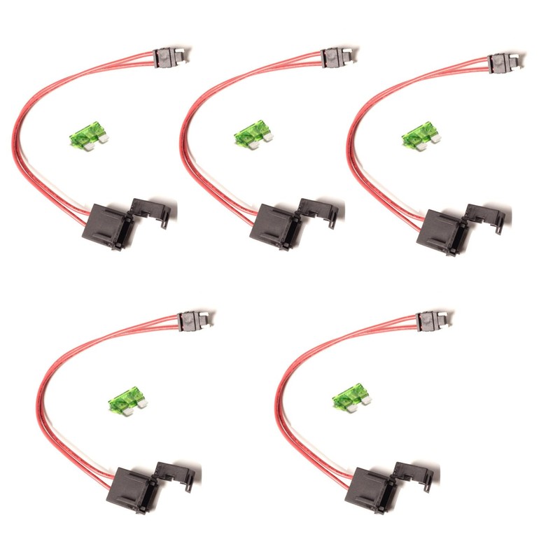 JIAKUPA 32V 16AWG Car Fuse Holder 30A Mini Fuse Adapter