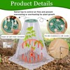 VICAMB 20 Pack Garden Cloches for Plants with 40PCS Ground