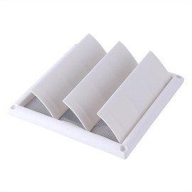 Zerodis Ventilation Grille Fly Wire Wall Air Vent Ventilation Grille Plastic Outlet for Indoor and Outdoor Air Circulation Weather Protection Grille White Supply Air Exhaust Air Grille Ventilation (20