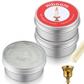 Enhon 3 Pack 6oz Candle Stick Glue Adhesive for Taper to Hold Candles in Place