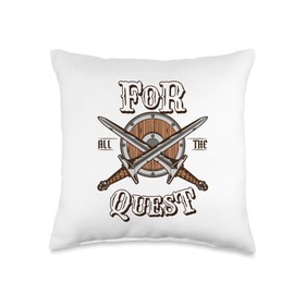 Kit LARP Costumes Men Beginners Accessories Gifts For All The Quest Armor Weapons Character LARP Throw Pillow, 16x16, Multicolor