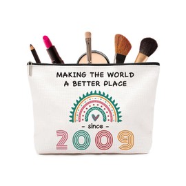 Sweet 16th Birthday Gifts Girl - 2009 Funny 16th Birthday Gifts Makeup Bags and Pencil Bags, 16 Years Old Gifts for Sister, Daughter, Granddaughter and Nice