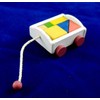 Dollhouse Miniature Wagon with Blocks