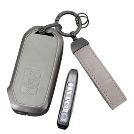 ontto Key Fob Case Fit for Kia EV6 GT-Line K8 V6 Sportage 2022,Smart Remote Car Key Protector for NIRO Hybrid 2023,Solid Key Holder for Sportage PHEV 2025,Full Protection Key Cover,Grey