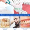 Pack of 4 Denture Toothbrushes, Denture Brush, with Multilayer Bristles