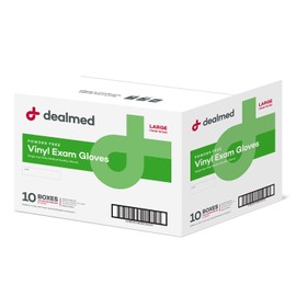 Dealmed Vinyl Exam Gloves – 1000 ct. Extra Large Medical Gloves, Disposable Gloves, Non-Irritating Latex Free Gloves for a First Aid Kit and Medical Facilities