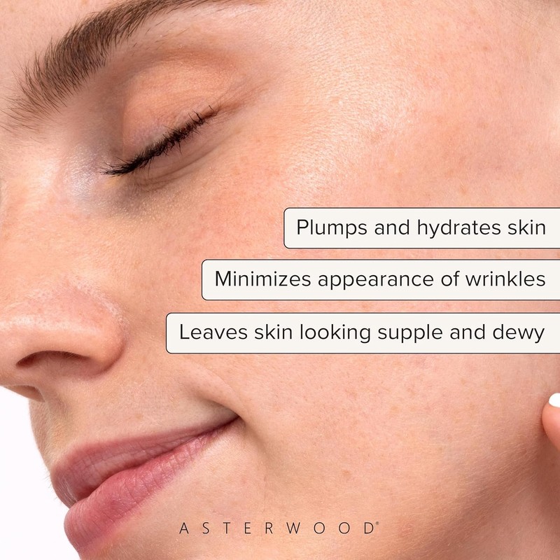 Asterwood Hyaluronic Acid Serum for Face - Plumping Anti-Aging Hydrating