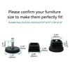 uxcell Adjustable Leveling Feet 25 x 25mm Square Inserts Furniture