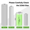 DURNERGY Rechargeable 2/3AA Batteries 6 Pack, NIMH 2/3 AA Rechargeable