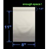 Unbranded [1000pcs] 8"x11" Premium Clear Resealable Cellophane Cello Bag 1.6Mil