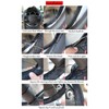XUKEY DIY Car Hand Sewing Steering Wheel Cover 15" 38cm