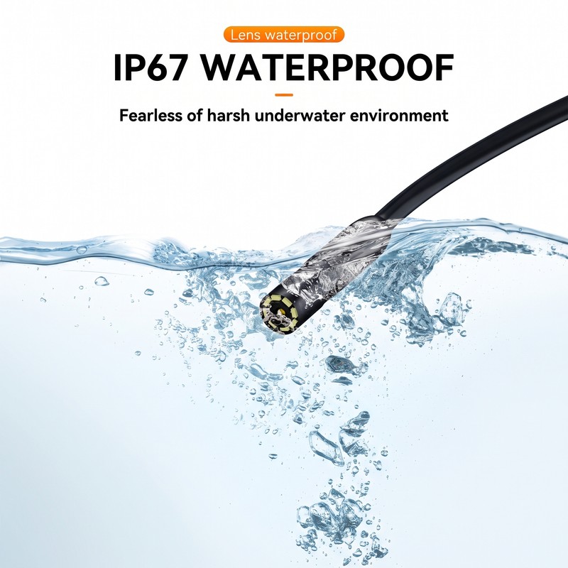 Smartphone-Compatible Endoscope Camera for Inspection – 5.5mm or 8mm Probe
