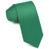 JUNMEISI Men's Ties Solid Pure Color 3.15" (8CM) Necktie Emerald