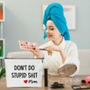 HUQIL Funny Makeup Bag for Women Dont Do Stupid Sh