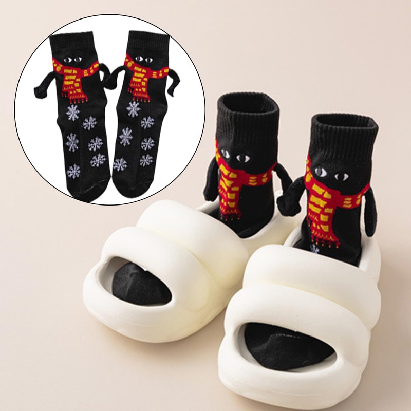 2 Pairs of Christmas Socks, Cuddly Christmas Socks, Funny, Christmas