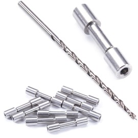 Corby Bolt Fasteners (10 Pack) with Step Drill for DIY Handles & Knife Handle Repair - USA Size (0.187 x 0.120 x 0.9 Inch) - (Stainless Steel) - for Full Tang Knives