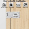 LONTOM Cabinet Lock, Metal Password Hasp Lock, Security Rotate Cupboard
