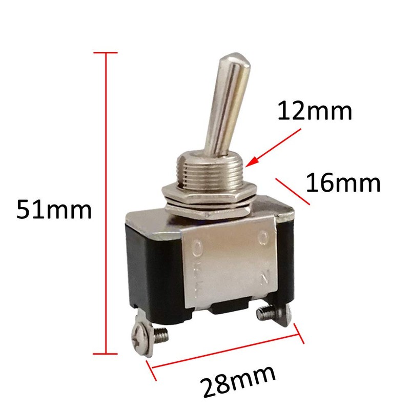 Mintice Pack of 5 Black Cover Car Toggle Switch Rocker