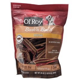 Ol' Roy Bark'n Bac'n Original Bacon Chew Dog Treats, 25 Ounces