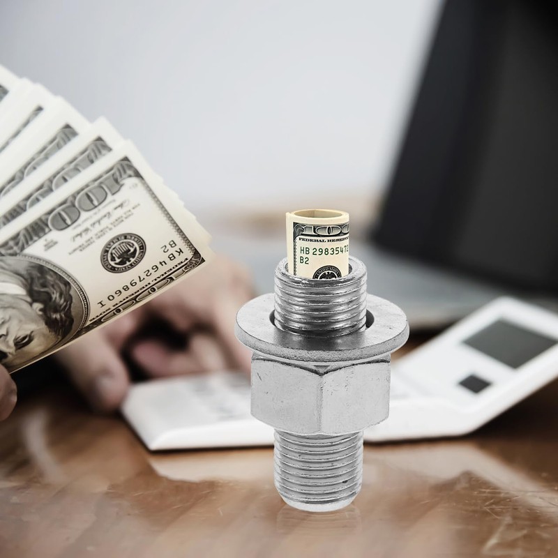 UKCOCO Hidden Money Bank Fake Bolt Container Screw Safe Diversion